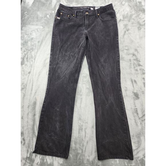 Vintage Y2K 90s Cruel Girl Slim Fit Mid Rise Denim Jeans 13 XLONG Washed Black - Picture 1 of 16